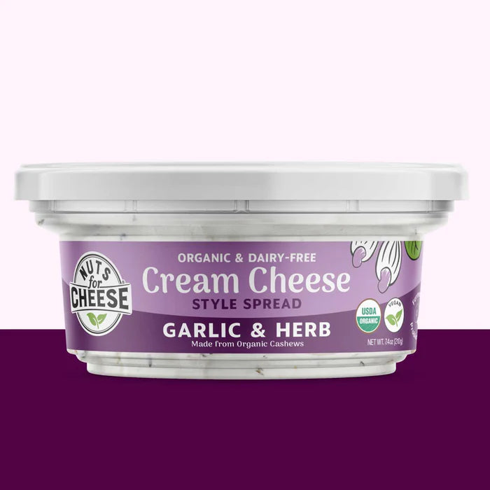 Nuts For Cheese Garlic and Herb Cream Cheese Style Spread
