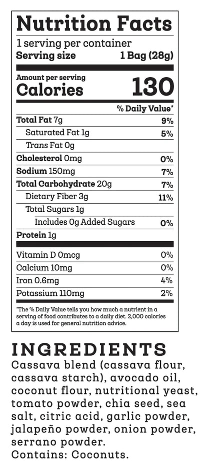 Siete Grain Free Nacho Tortilla Chips