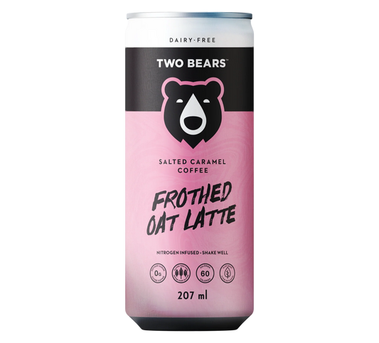Two Bears Salted Caramel Frothed Oat Latte