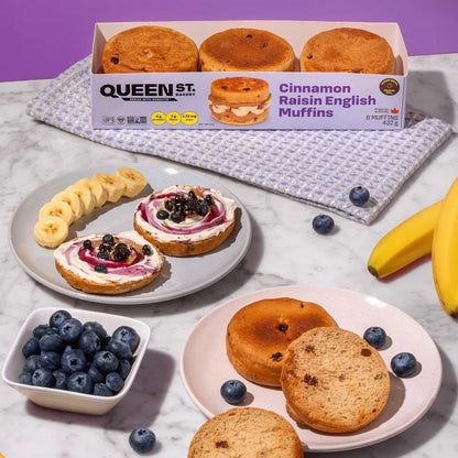 Queen St Bakery Cinnamon Raisin English Muffins
