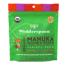 Load image into Gallery viewer, Wedderspoon Organic Manuka Honey Pops Variety Pack
