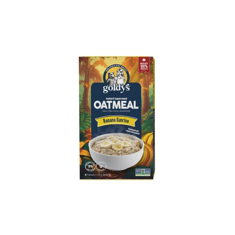 Goldy’s Banana Sunrise Instant Superseed Oatmeal