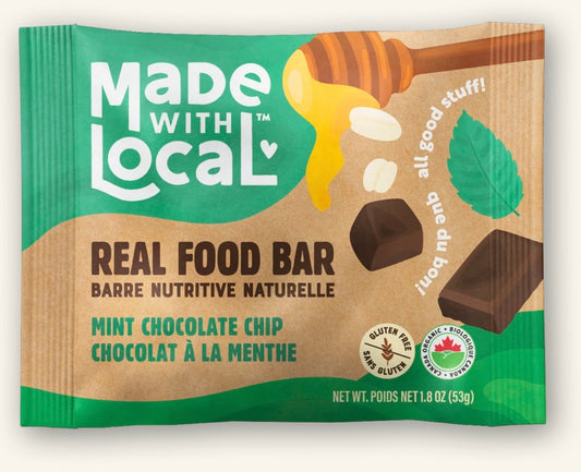 Made with Local Real Food Bar Mint Chocolate Chip