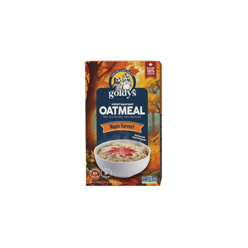 Goldy’s Maple Harvest Instant Superseed Oatmeal