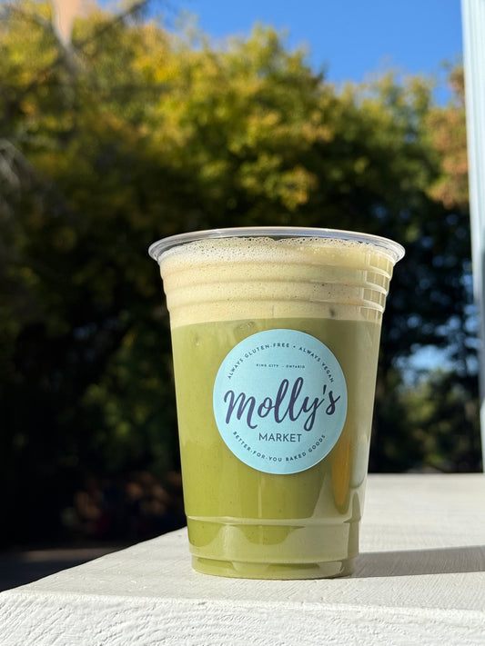 Molly's Cinnamon Roll Matcha Latte