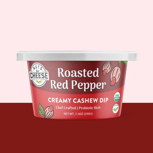 Nuts for Cheese Roasted Red Pepper Cashew Dip