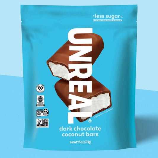 UNREAL Dark Chocolate Coconut Bars