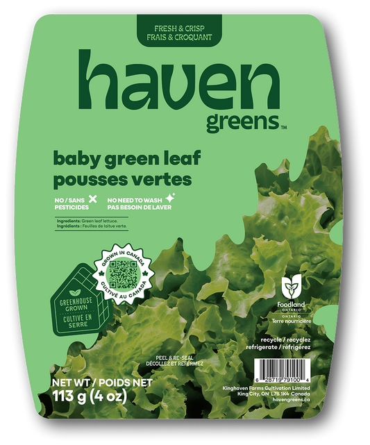 Haven Greens - Baby Green Leaf Lettuce