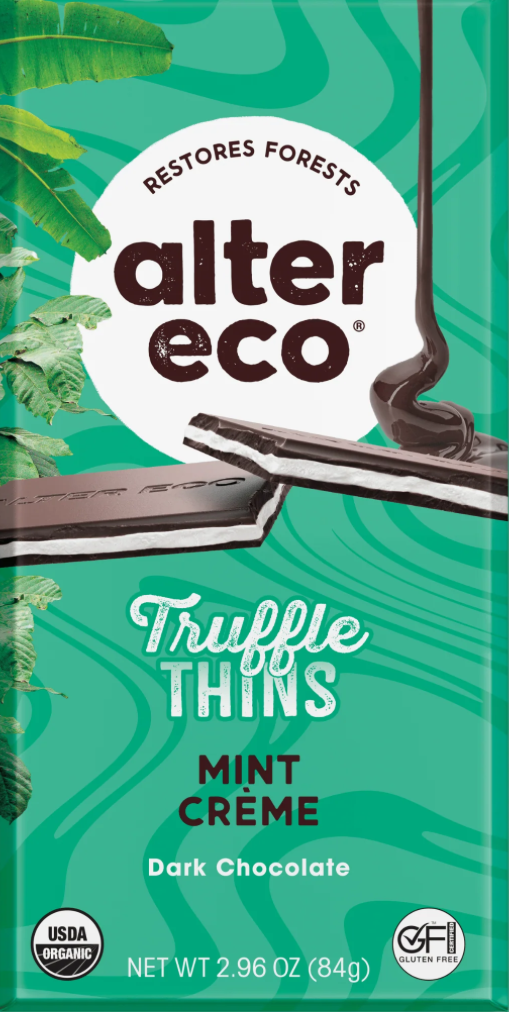 Alter Eco Mint Crème Truffle Thins