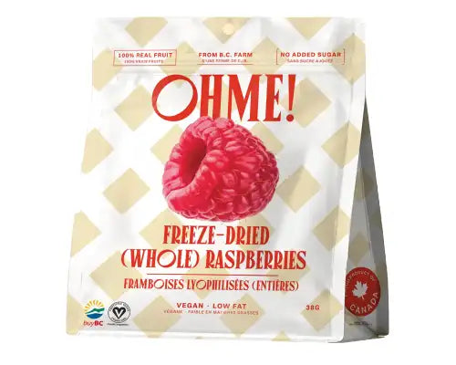 OHME! Freeze Dried Whole Raspberries
