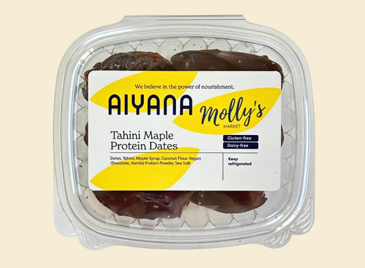 Molly's x Aiyana: Tahini Maple Protein Dates