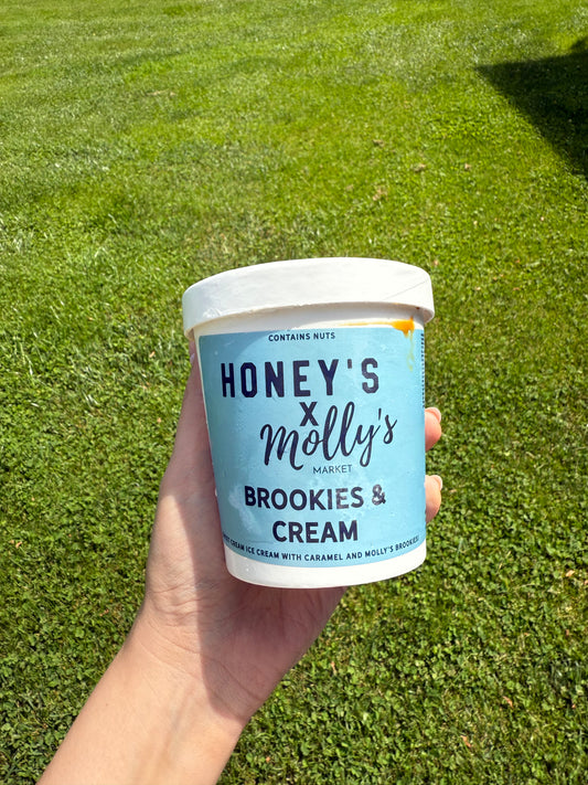 Honey's x Molly's: Brookies & Cream Ice Cream