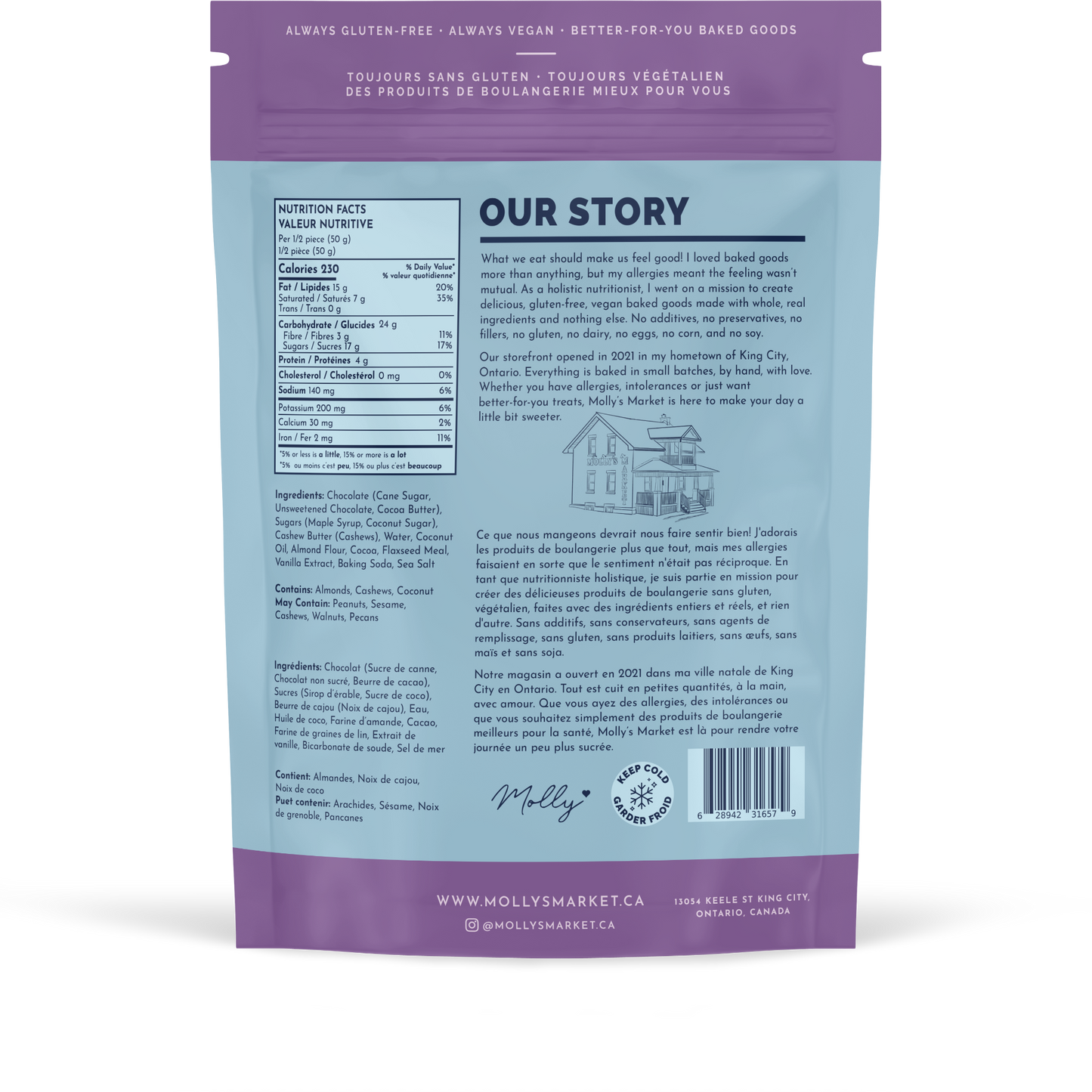 Molly's Fudge Brownie (Single-Serve) Wholesale