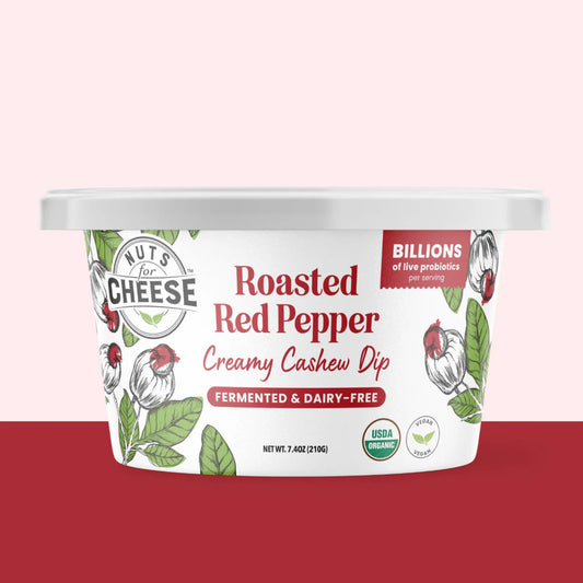 Nuts for Cheese Roasted Red Pepper Cashew Dip