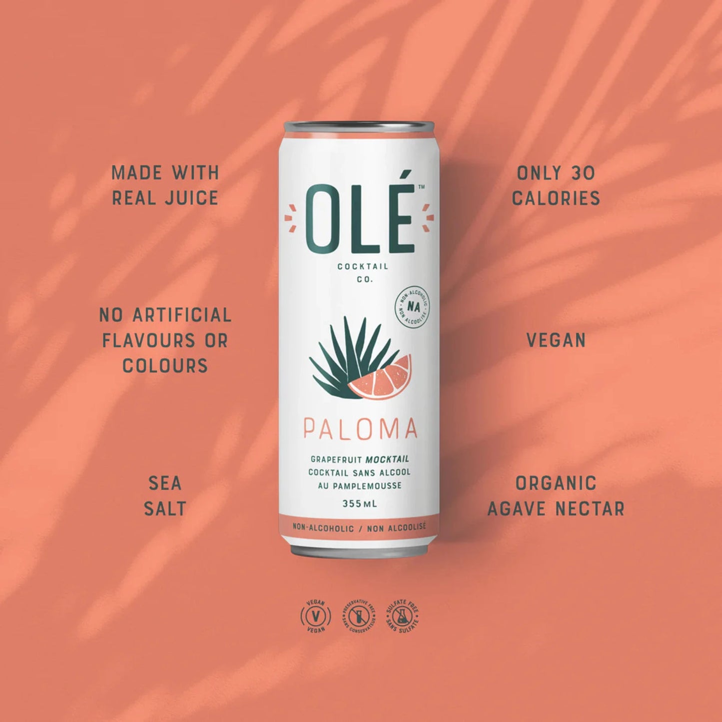Olé Cocktail Co. Paloma Grapefruit Mocktail