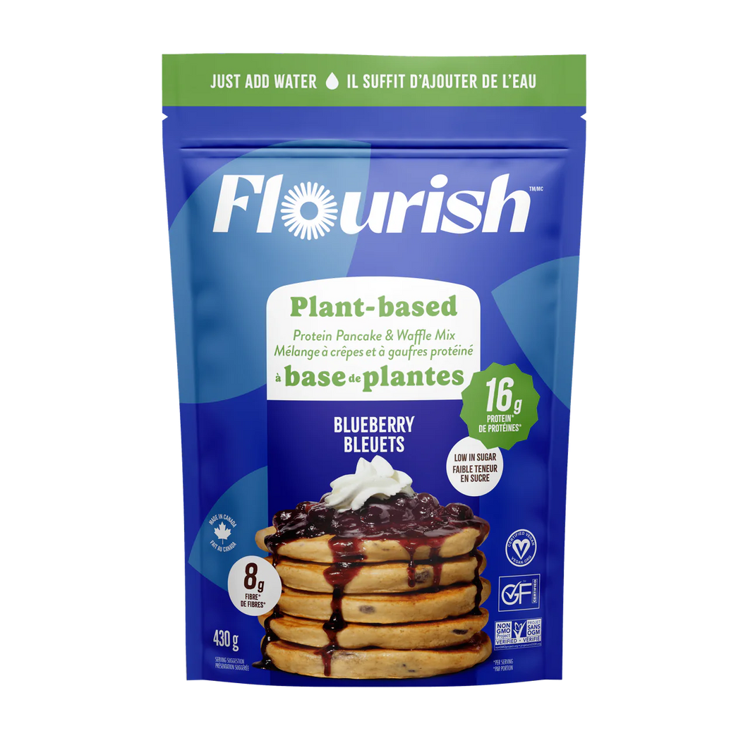 Flourish Blueberry Plant-Based Protein Pancake Mix
