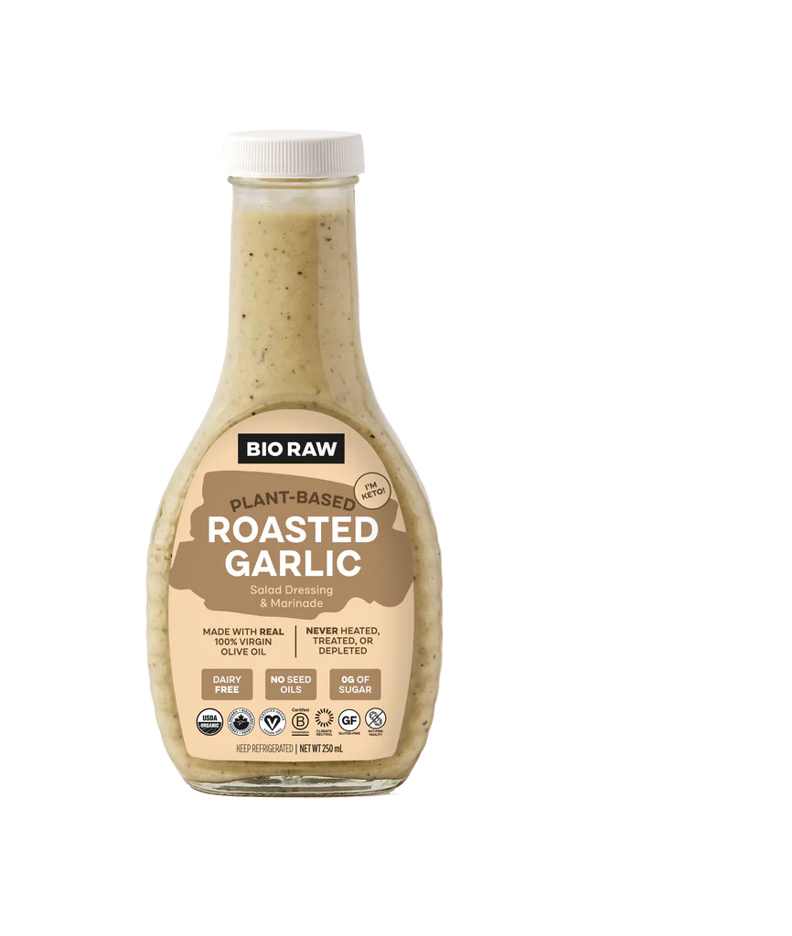 Bio Raw Plant-Based Roasted Garlic Dressing & Marinade