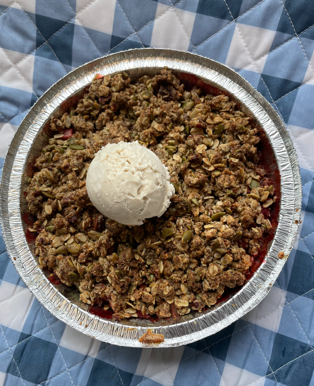 Molly's Strawberry Rhubarb Crumble