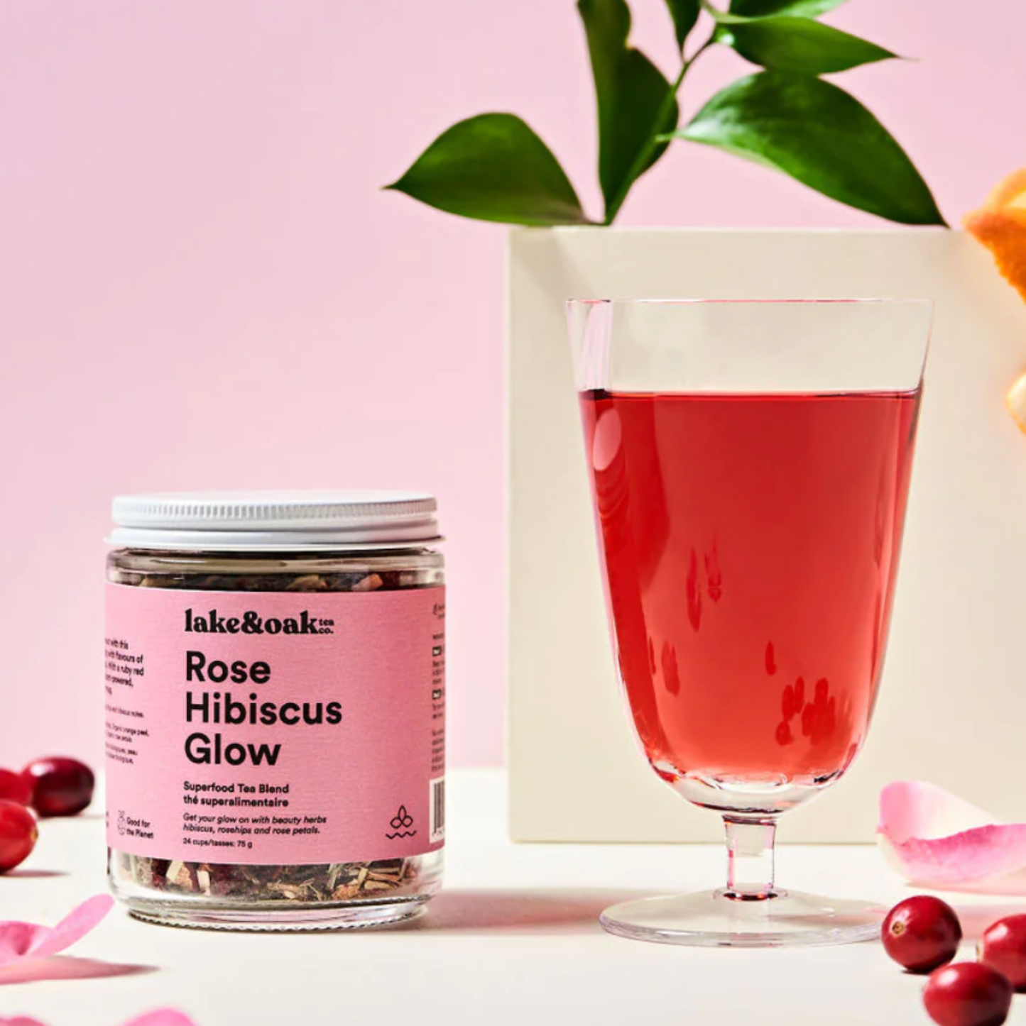 Lake & Oak Rose Hibiscus Glow Tea