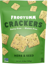 Load image into Gallery viewer, FreeYumm Herb &amp; Seed Crackers
