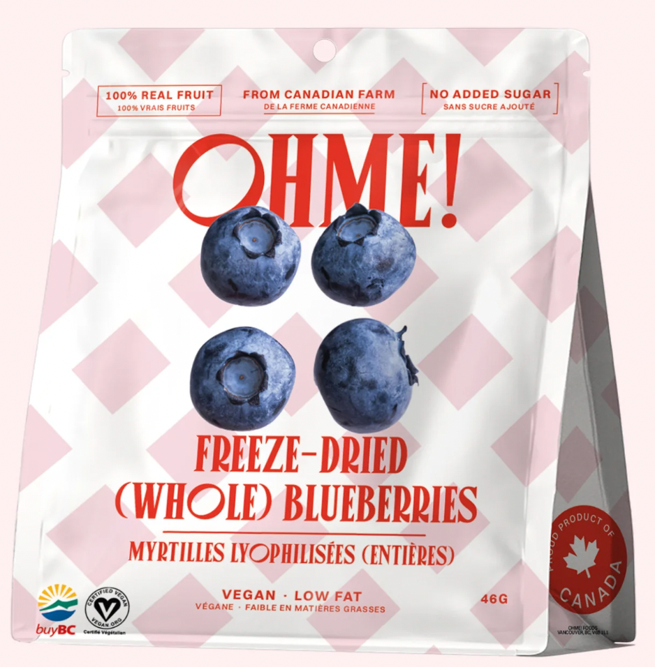 OHME! Freeze Dried Whole Blueberries