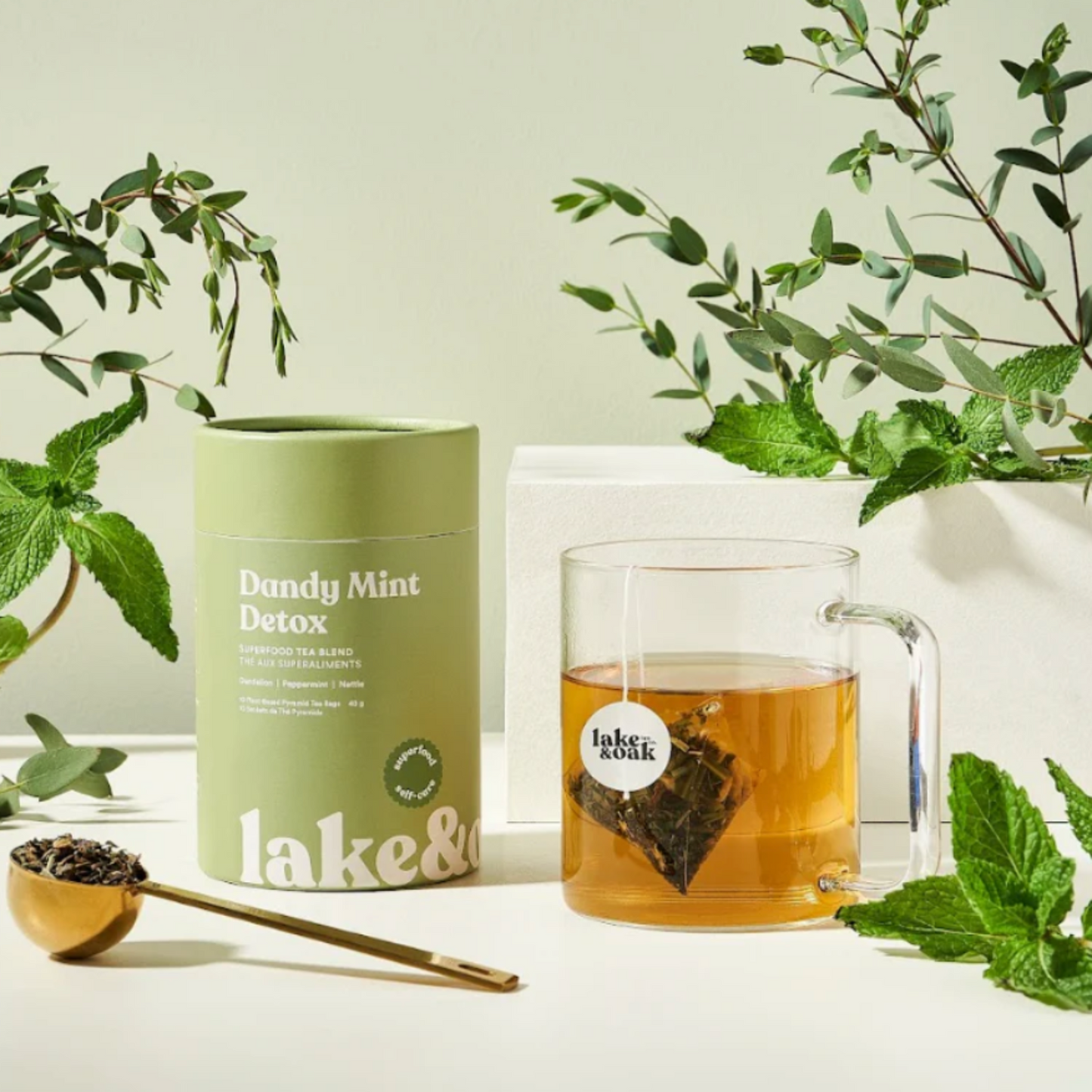 Lake & Oak Dandy Mint Detox Tea