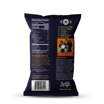 Siete Grain Free Nacho Tortilla Chips
