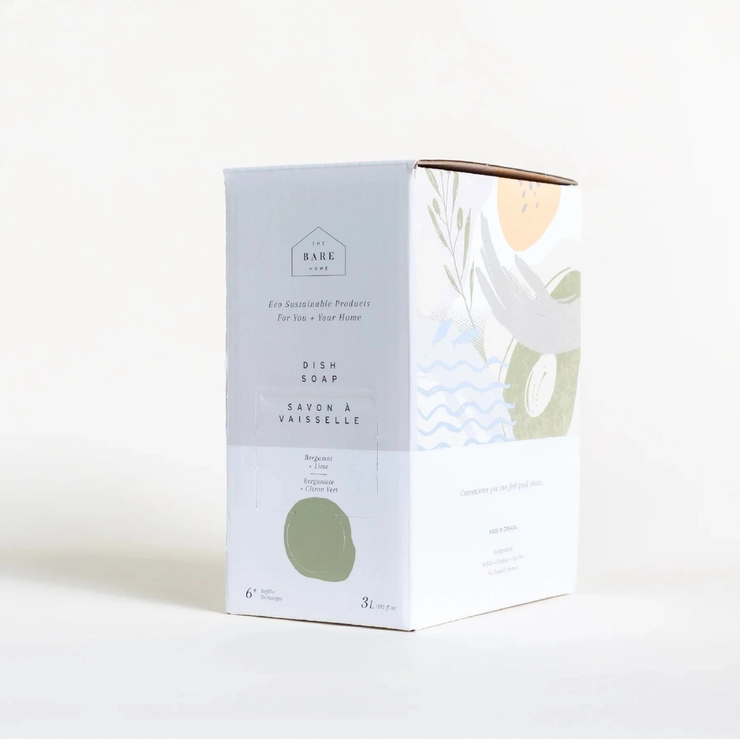 The Bare Home Bergamot & Lime Dish Soap