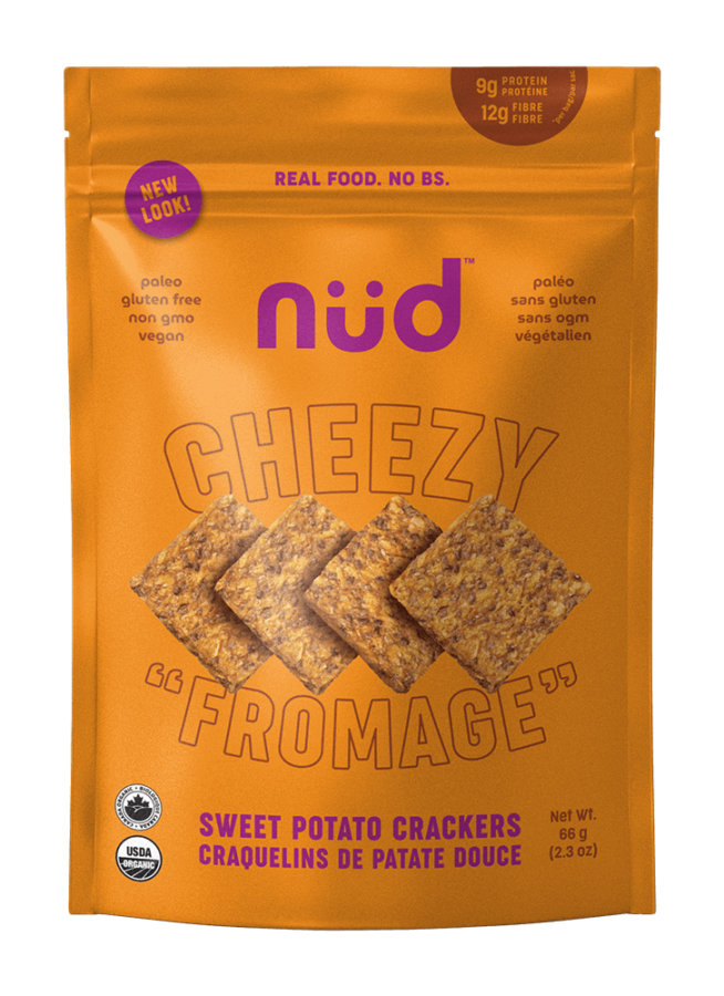 Nud Cheezy Sweet Potato Crackers
