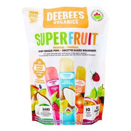Deebee’s Organics Superfruit Freezie Pops - Tropical