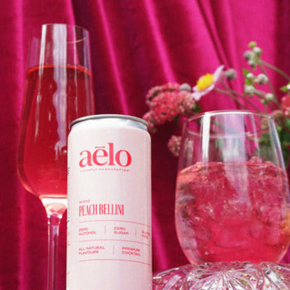 Aelo Peach Bellini Non-Alcoholic Cocktail