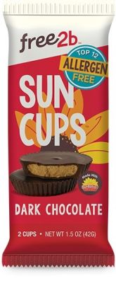 Suncups Coated in Dark Chocolate
